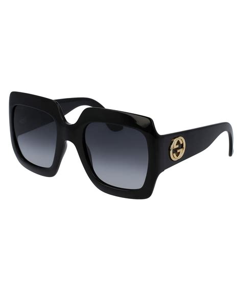 gucci square tinted sunglasses|gucci women's oversized square sunglasses.